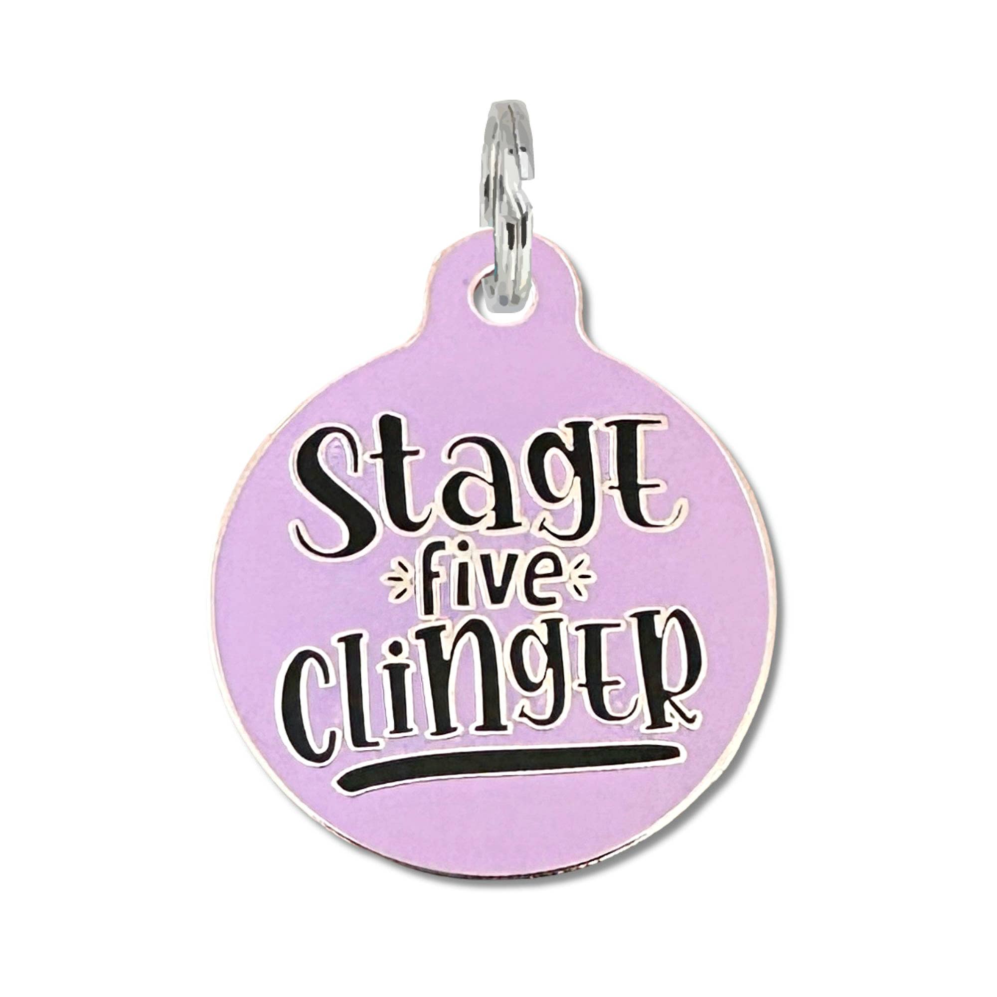 Bad Tags -PURPLE -Stage 5 Clinger – Dog ID Tag Collar Charm