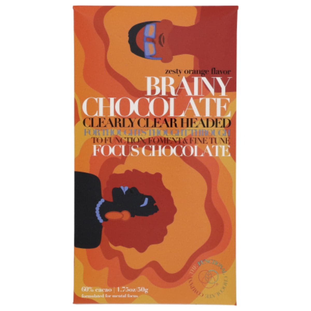 The Functional Chocolate – Brainy Focus Bar Organic Chocolate 1.75 OZ