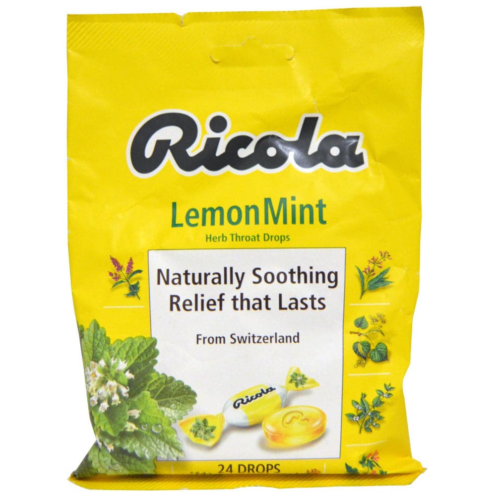 Ricola – Lemon Mint Herb Lozenges – 24ct