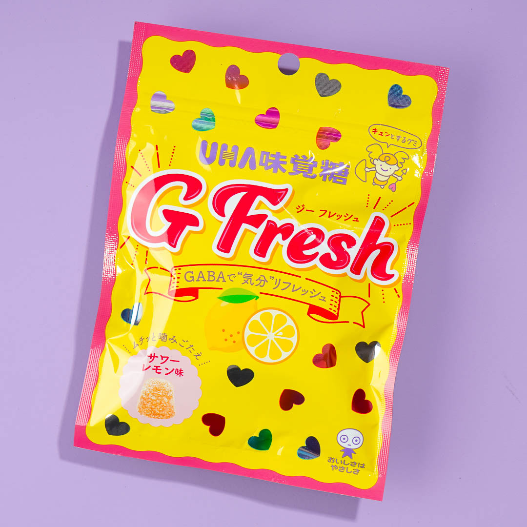 UHA Mikakuto G Fresh Gummy Candy – Sour Lemon