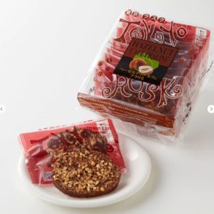 Tokyo Rusk, Hazelnuts Cafe Praline Rusk, 8 pcs in 1 bag