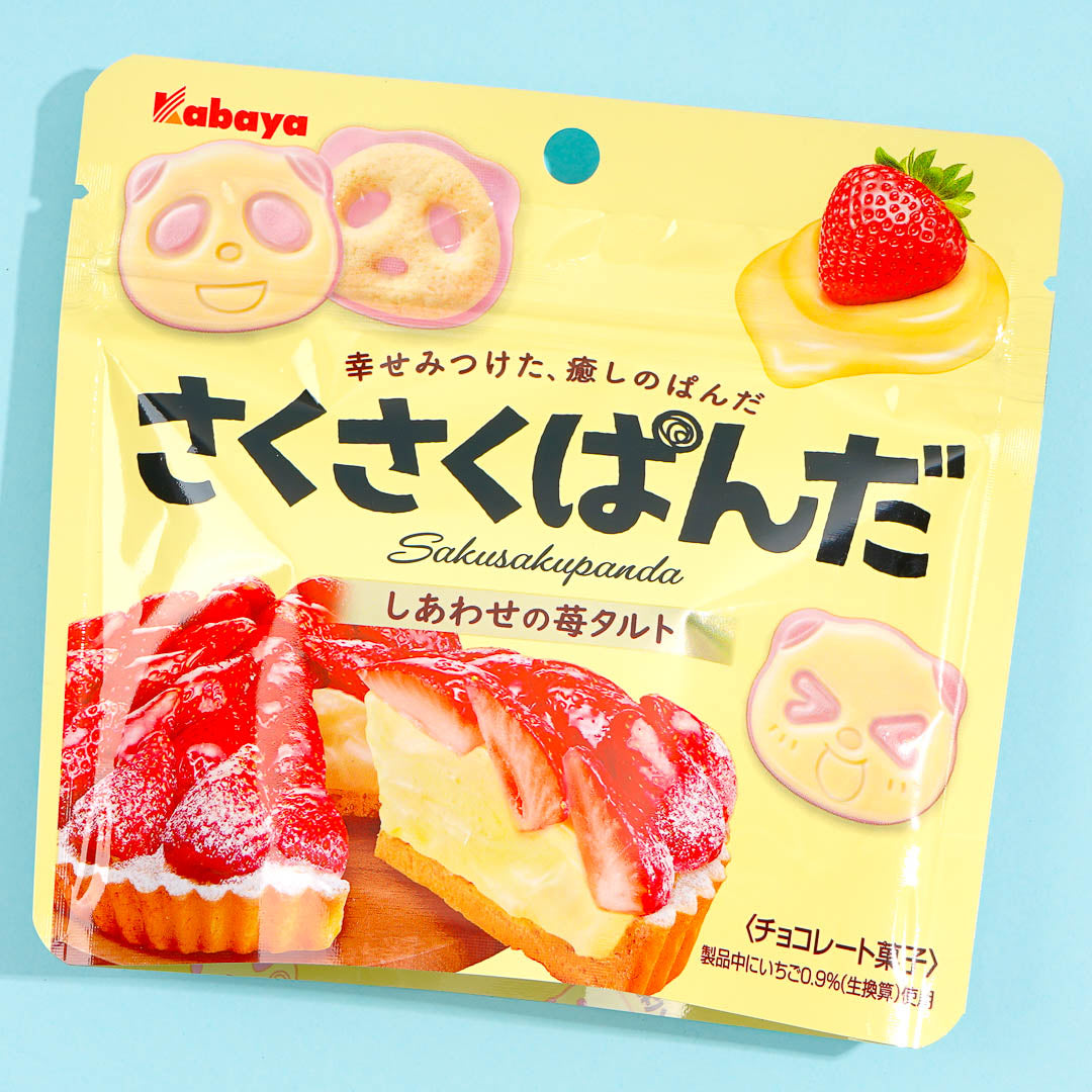 Saku Saku Panda Chocolate Biscuits – Strawberry Tart