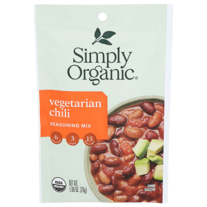 Simply Organic – Vegetarian Chili Mix, 1.2 oz – Pack of 12