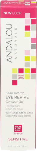 Andalou Naturals – Eye Gel Contour 1000 Roses, 0.6 oz