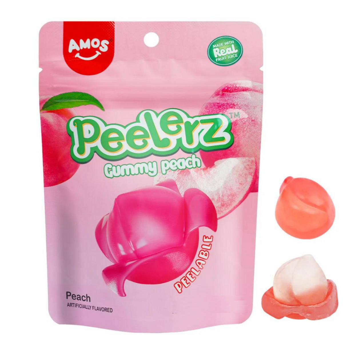Amos Peelerz Gummy Peach – 170g