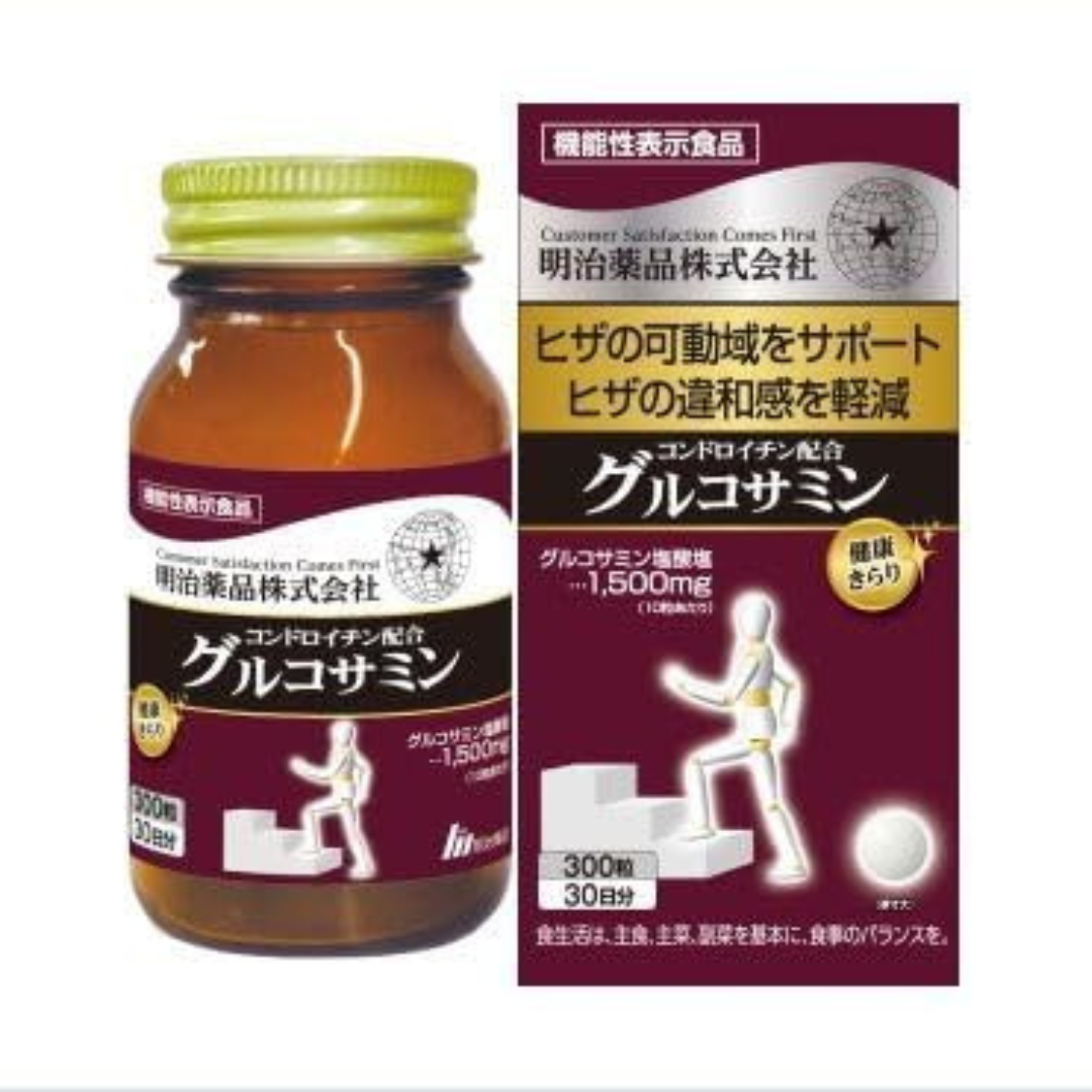 Special Sale! Kenko Kirari Glucosamine with Chondroitin 300 Tablets (10 tablets daily) Made in JAPAN – Meiji Yakuhin