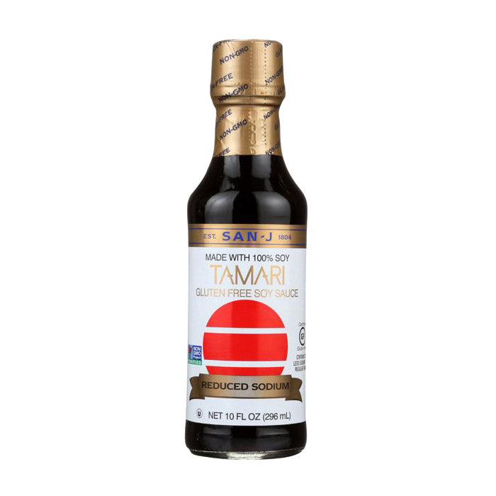 San-J – Gluten-Free Soy Sauce Reduced Sodium, 10 fl oz