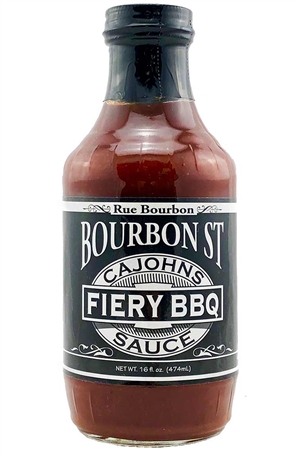 CaJohn’s Bourbon Street Fiery BBQ Sauce, 16oz.