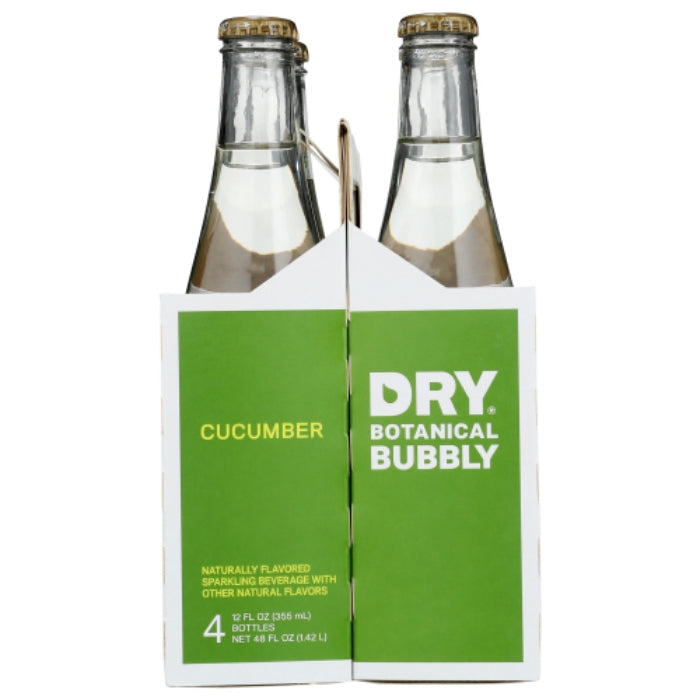 Dry Soda – Dry Cucumber Sparkling Bottle 4 Pack, 48 Floz (Pack of 6)