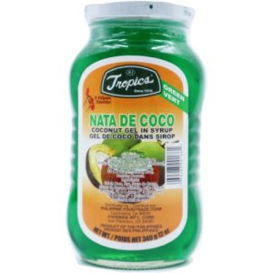 Tropics – Nata De Coco (Coconut Gel in Syrup) Green – 12 OZ