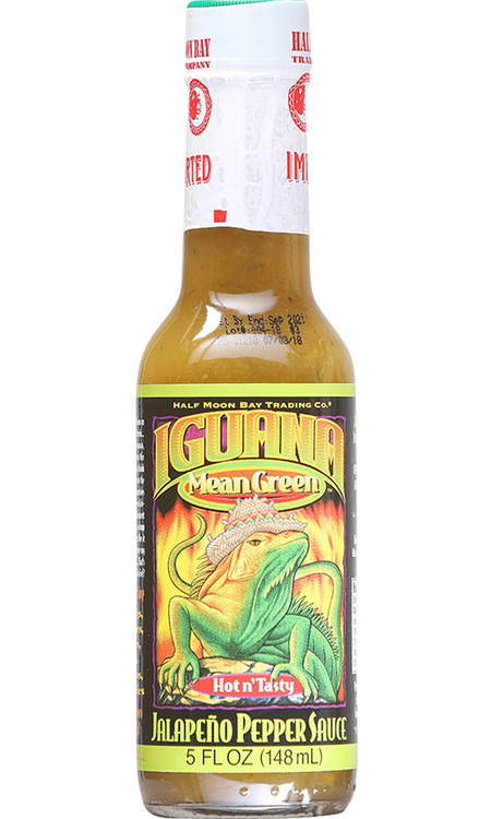 Iguana Mean Green Hot n’ Tasty Jalapeno Pepper Sauce, 5oz.