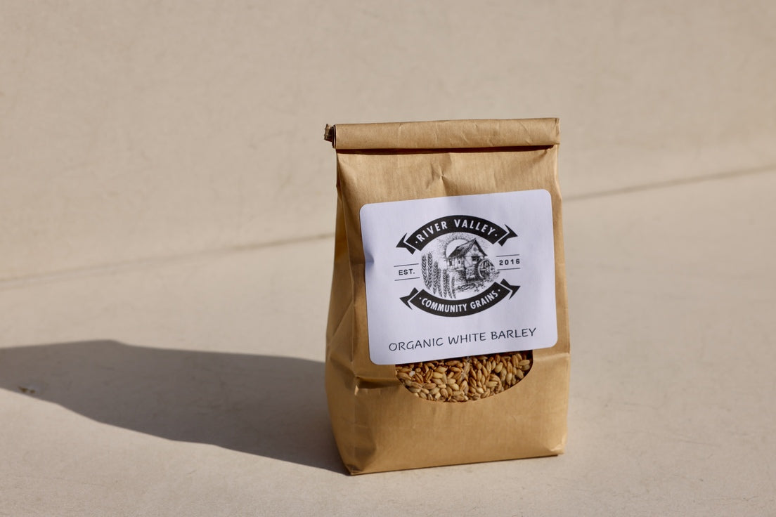 River Valley Community Grains White Barley Bag – 6 bags x 1.25 LB case