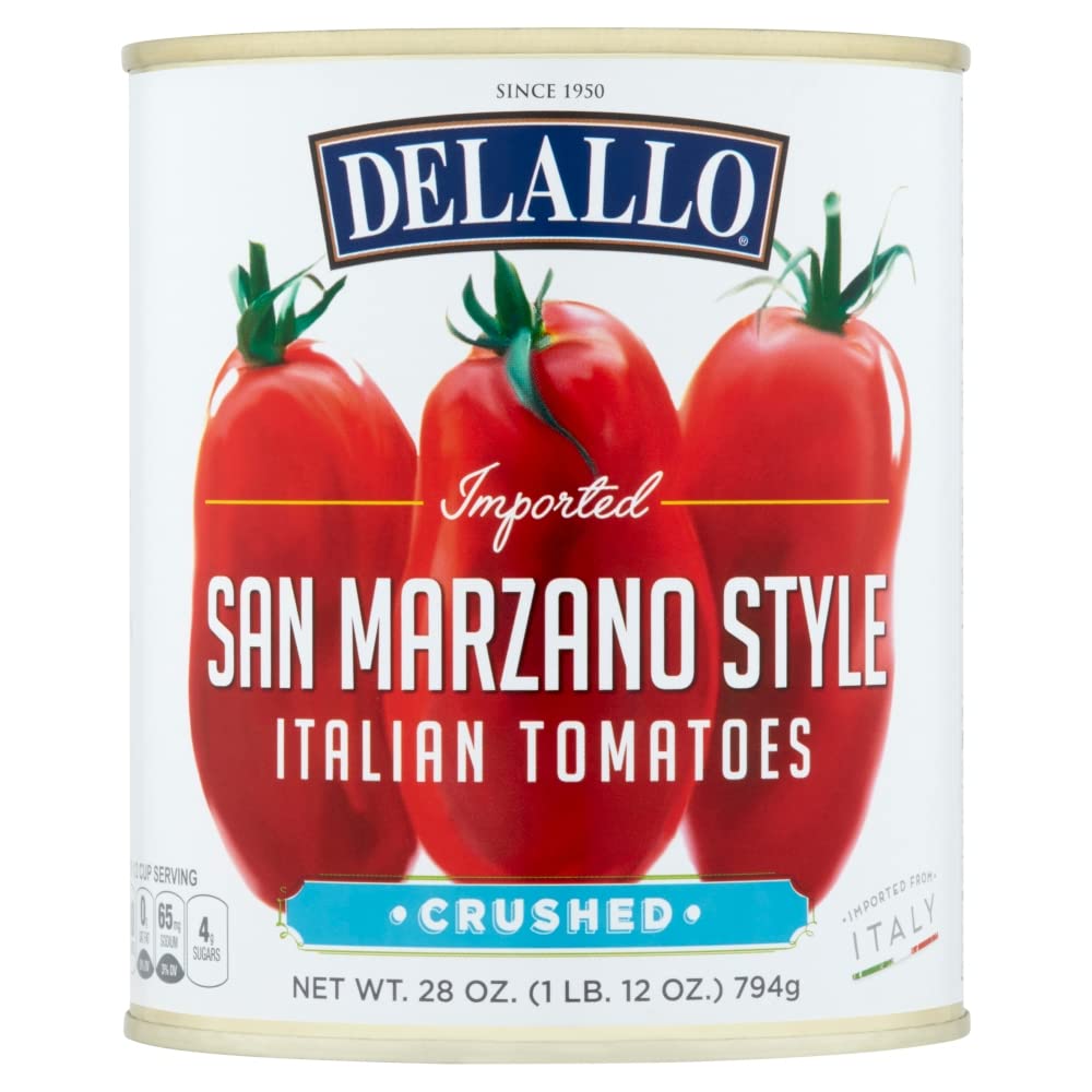 Delallo – Crushed Tomato San Marzano Style, 28 Oz | Pack of 12