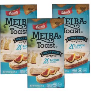 Bloom’s Whole Wheat Melba Toast, 20 Lunch Packs (3 Count)