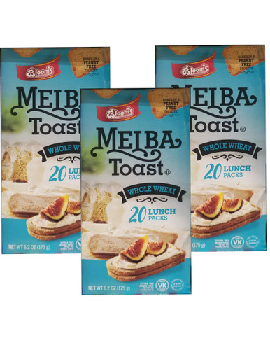 Bloom’s Whole Wheat Melba Toast, 20 Lunch Packs (3 Count)