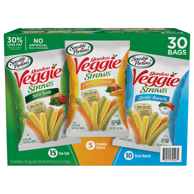 Sensible Portions Garden Veggie Straws Variety Pack, 1 oz. 30 pk.