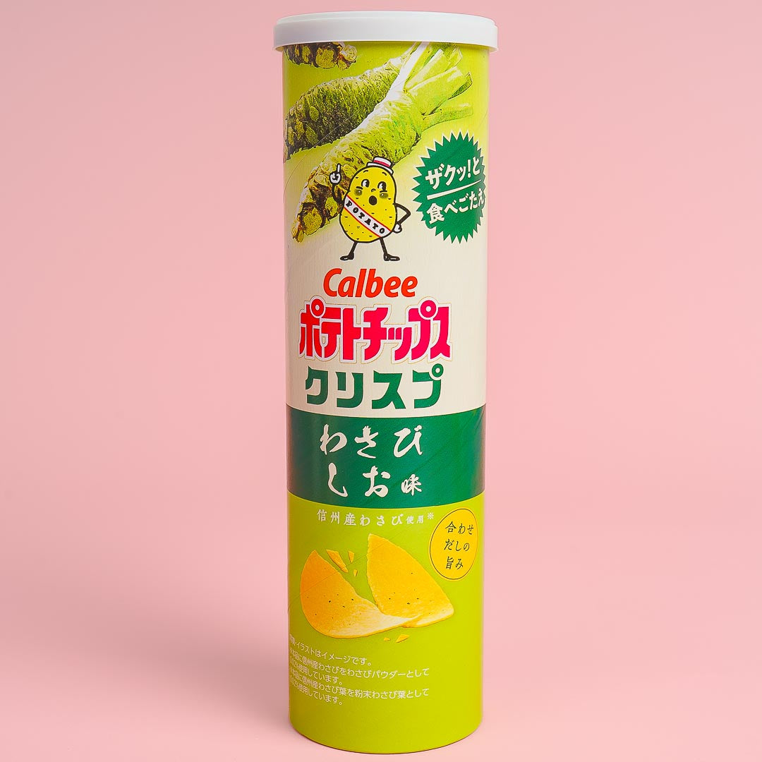 Calbee Potato Chips Crisp – Wasabi & Salt / Large