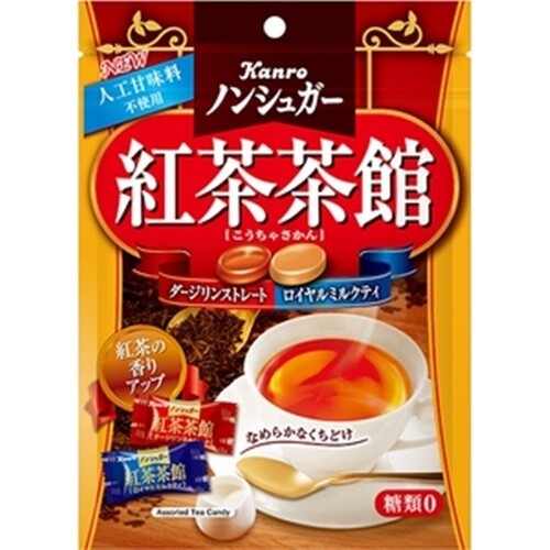 Kanro “Non Sugar Koucha Sakan” Hard Candy, Darjeeling & Tea with Milk,72g