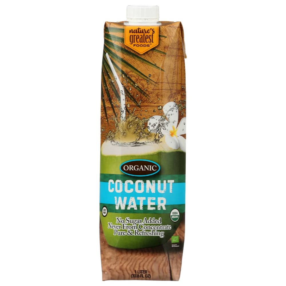 Nature’s Greatest – Organic Coconut Water, 33.8 fl oz