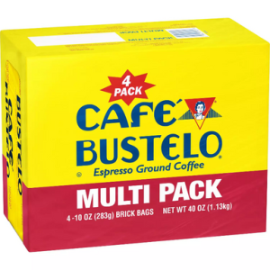 Cafe Bustelo Espresso Ground Coffee, 10 oz. (4 pack)