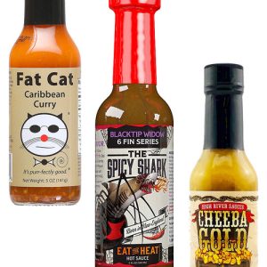 Best Of Curry Hot Sauces Gift Set, 3/5oz.