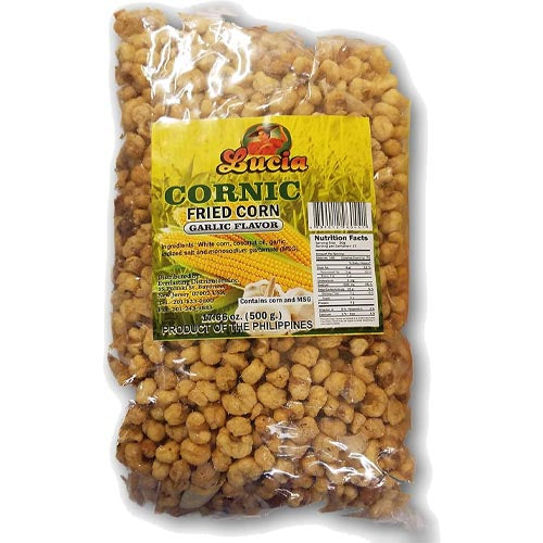 Lucia – Cornic – Fried Corn – Garlic Flavor – Bag – 500 G