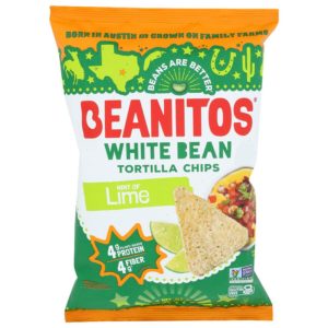 Beanitos – White Bean Chips Hint Of Lime, 5 Oz | Pack of 6