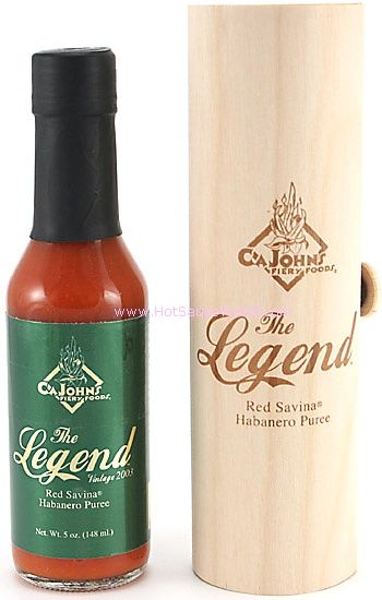 The Legend Hot Sauce Signed and # Collectors, 5oz.
