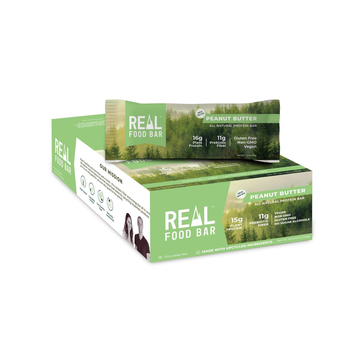 Real Food Bar’s Peanut Butter Bars – 12 bars x 2.12oz case