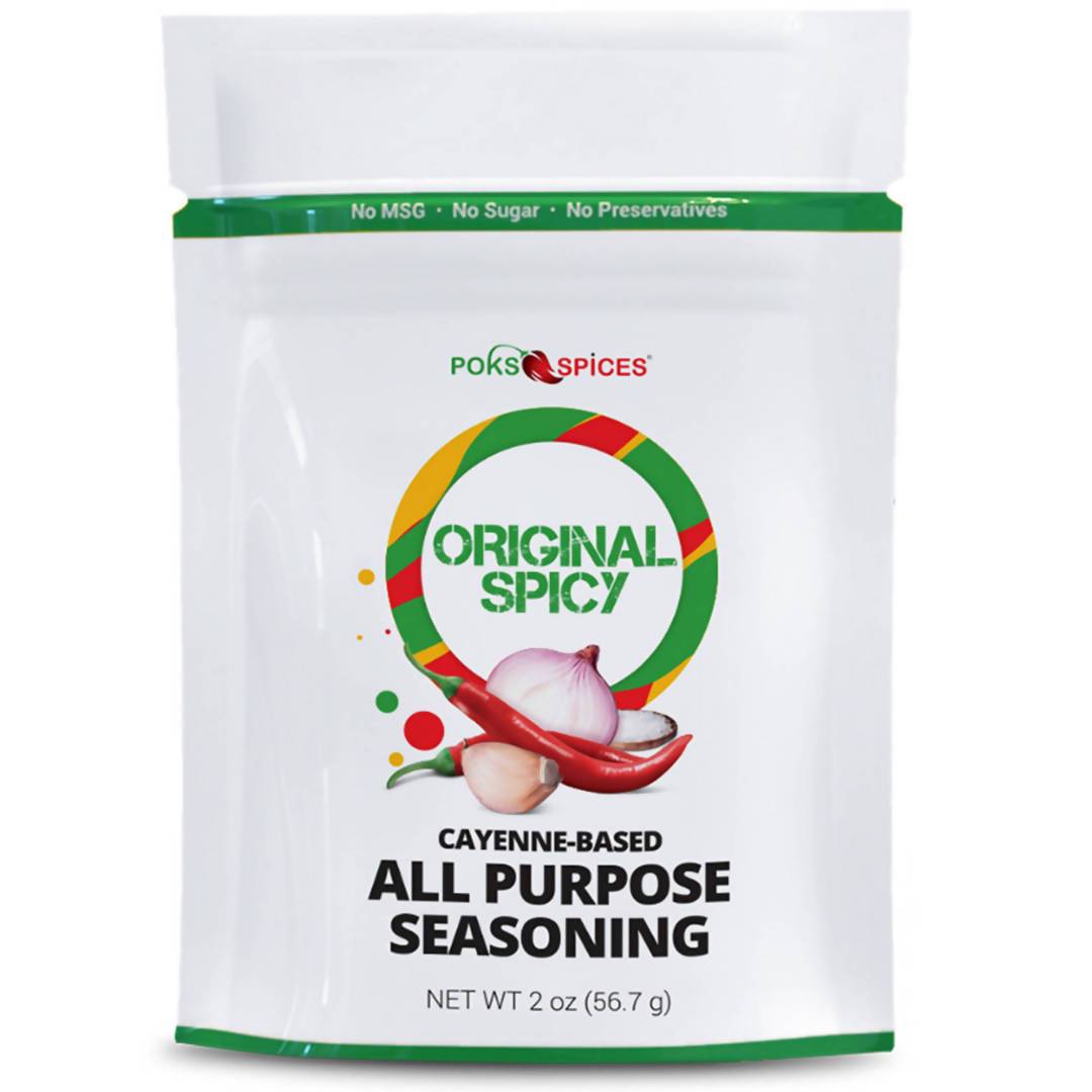 POKS Spices Original Spicy Cayenne-Based West African Seasoning – 25 x 2oz