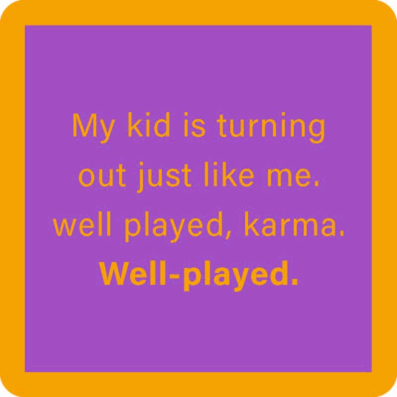 Drinks on Me coasters – Well Played Karma