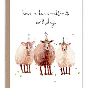 Biely & Shoaf – Sheep Baaa-rilliant Birthday Card