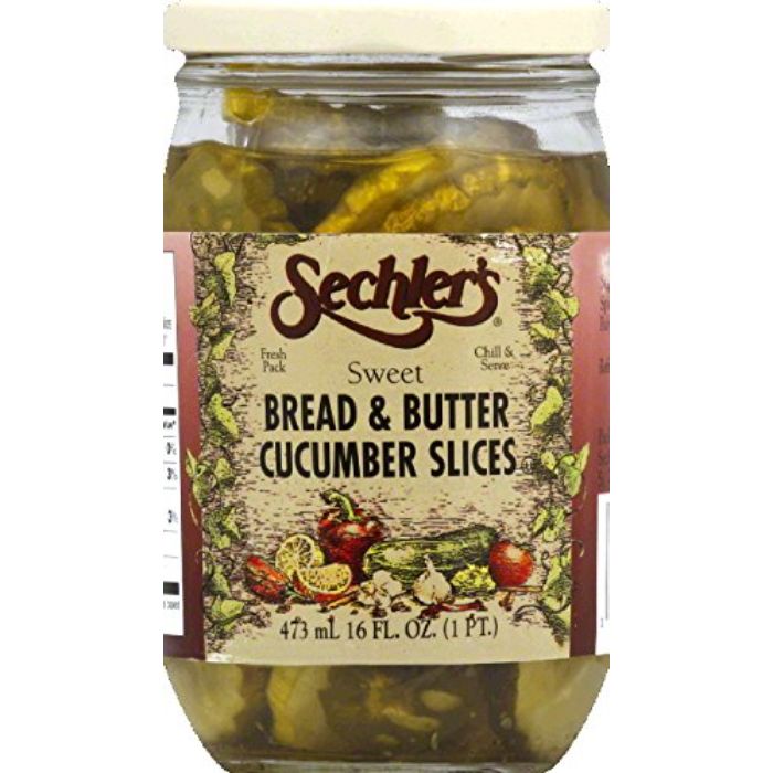 Sechler’s – Bread and Butter Pickles, 16 Oz | Pack of 6