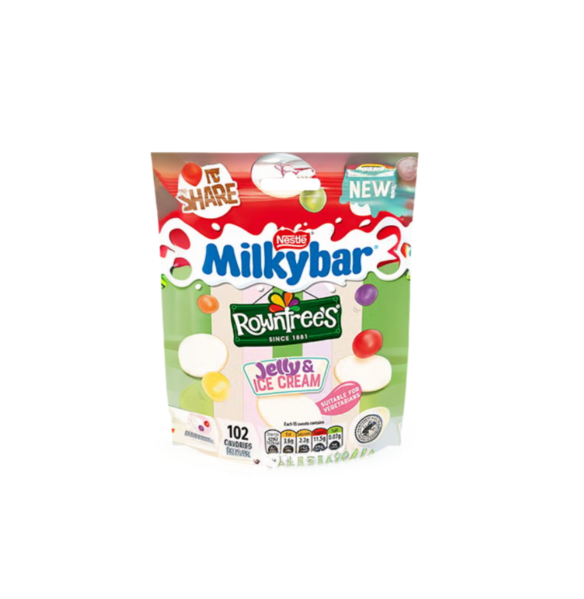 Nestle Milkybar & Rowntree’s Jelly & Ice Cream 95g – UK (Case of 12)