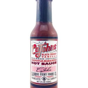 Hot Sauce CaJohns Black Cherry Vanilla Bourbon infused Chipotle Habane
