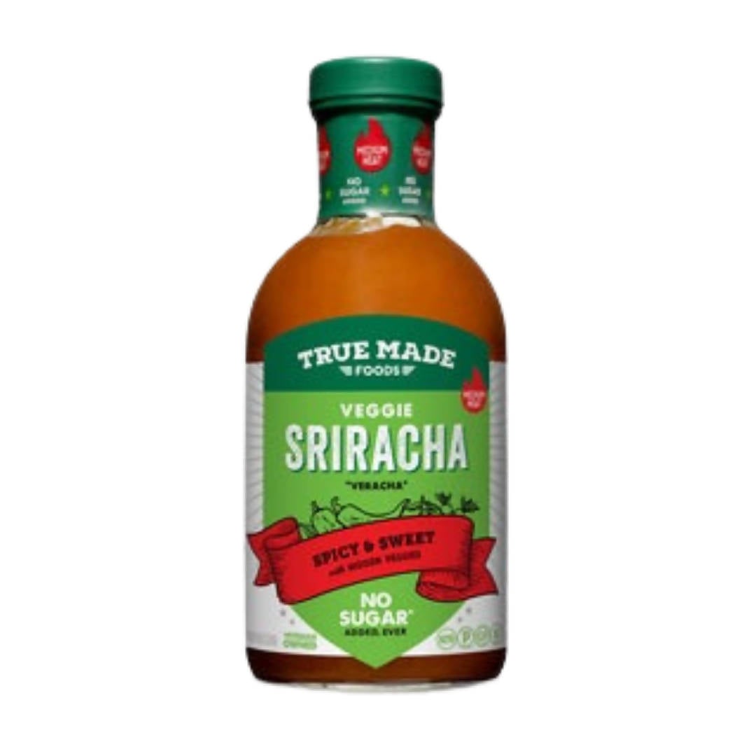 True Made Veggie Sriracha Veracha Bottles – 6 bottles x 18oz case