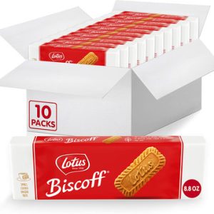 Lotus Biscoff Biscuit Caramelized Cookies Original, 8.8 oz (Pack of 10)