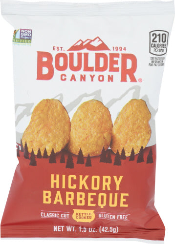 Boulder Canyon – Kettle Hickory BBQ Chips, 1.5 Oz | Pack of 55