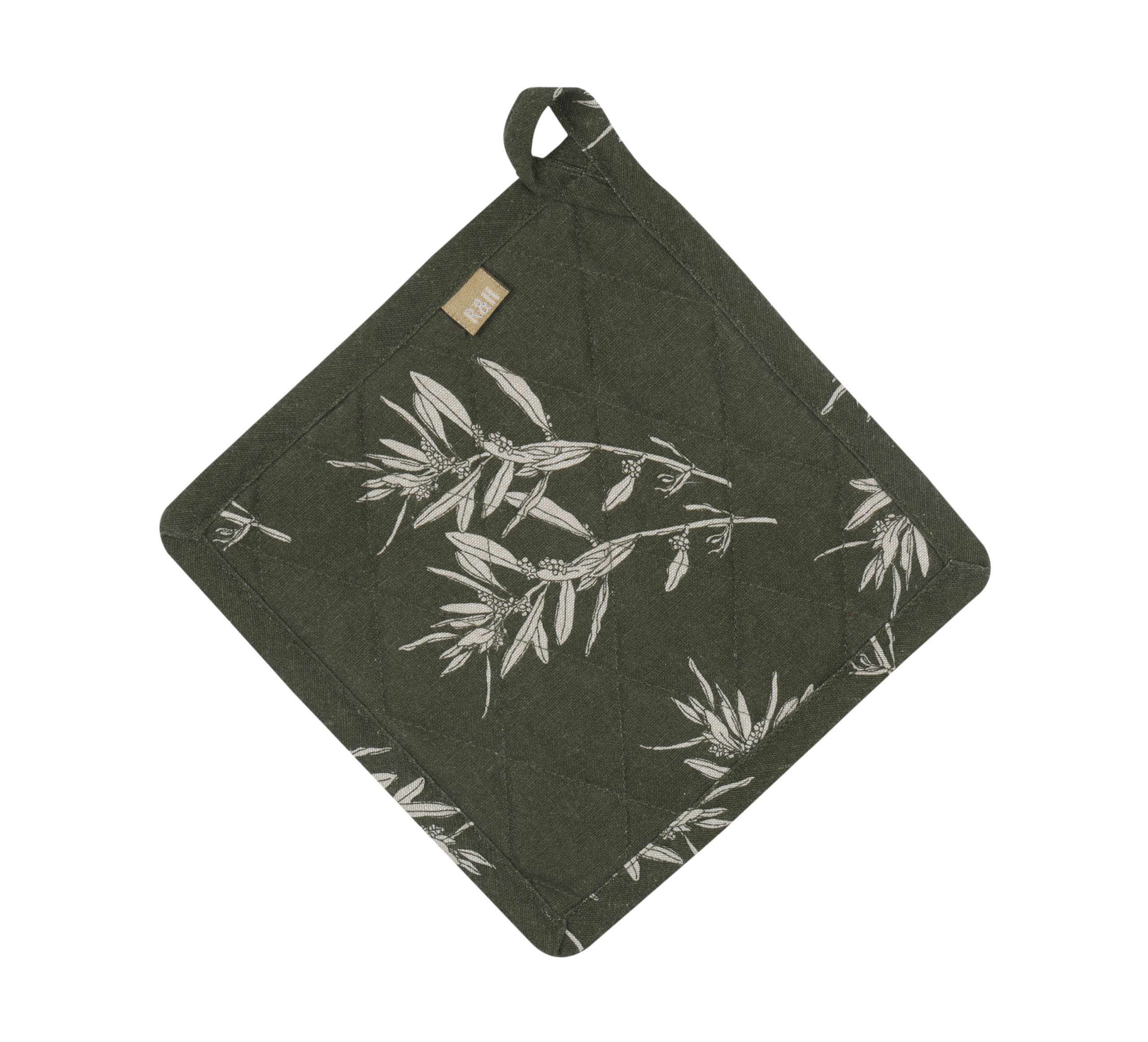 Raine & Humble – Pot Holders Trivets Olives Green