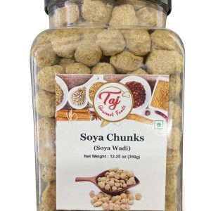 TAJ Soya Chunks, Soya Vadi (High Protein), 350g (12.35oz)