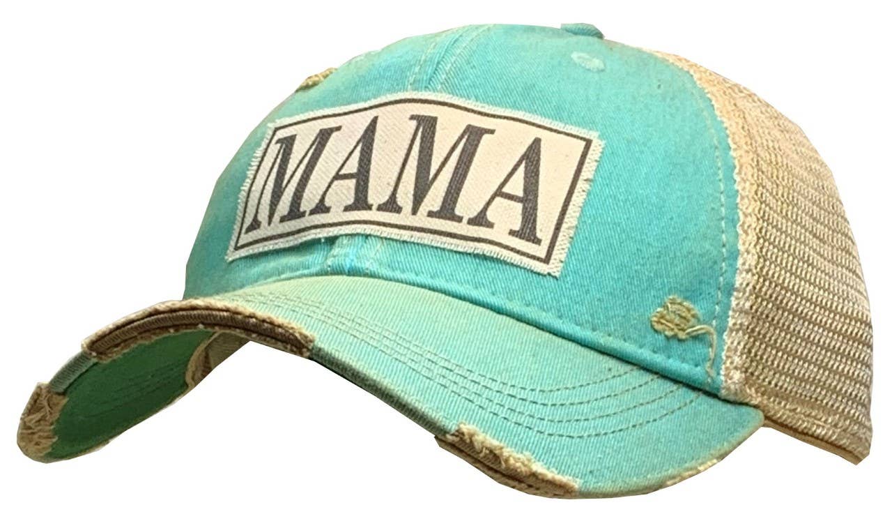 Vintage Life – Mama Distressed Trucker Hat Baseball Cap