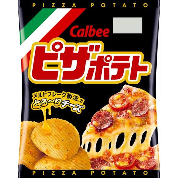 Calbee Pizza Potato 60g Crunchy Chips & Authentic Pizza Flavor -Tokyo Snack Land