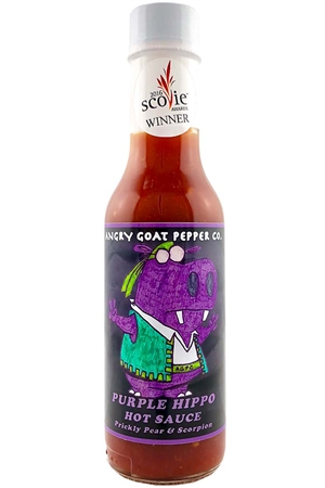 Angry Goat Pepper Co. Purple Hippo Hot Sauce, 5oz.