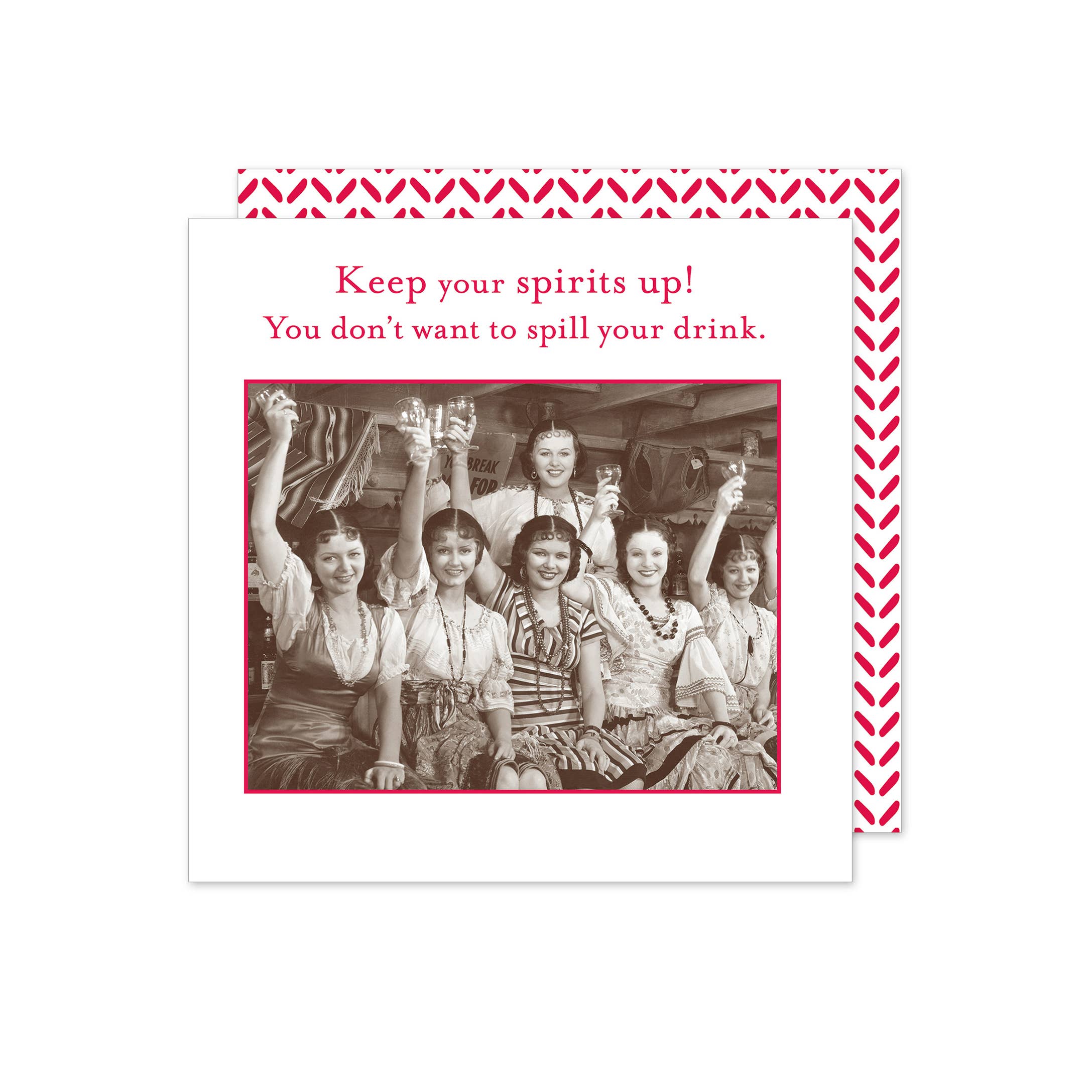 Shannon Martin Design – Spirits Up Beverage Napkin