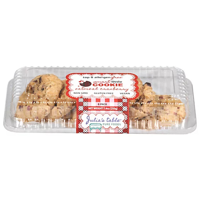 Julias Table – Cookie Oatmeal Cranberry 6Ct 7.4 Oz – (Pack of 12)