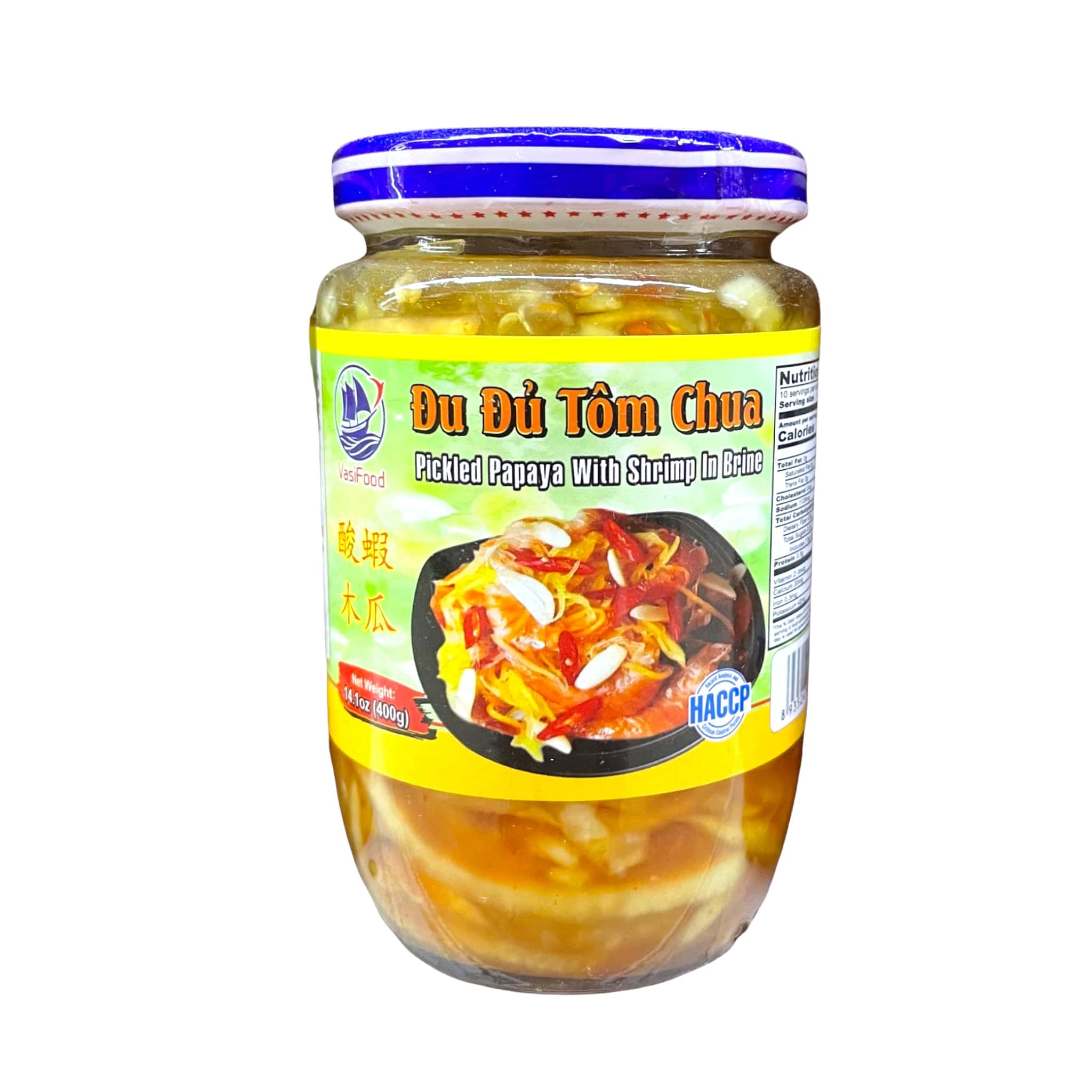Vas Food Pickled Papaya with Shrimp in Brine