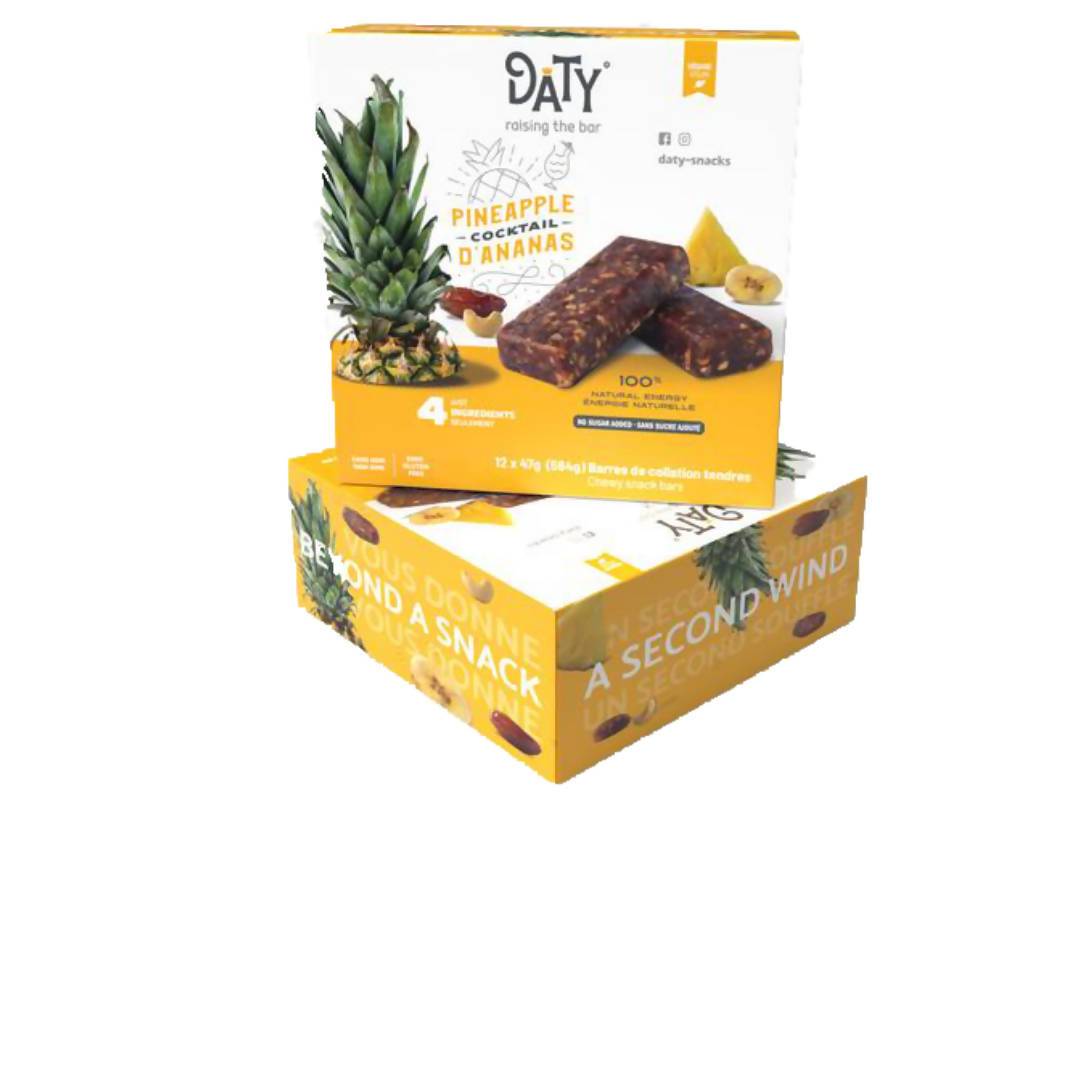 Daty Pineapple Cocktail Date Bars – 12 bars x 47g case