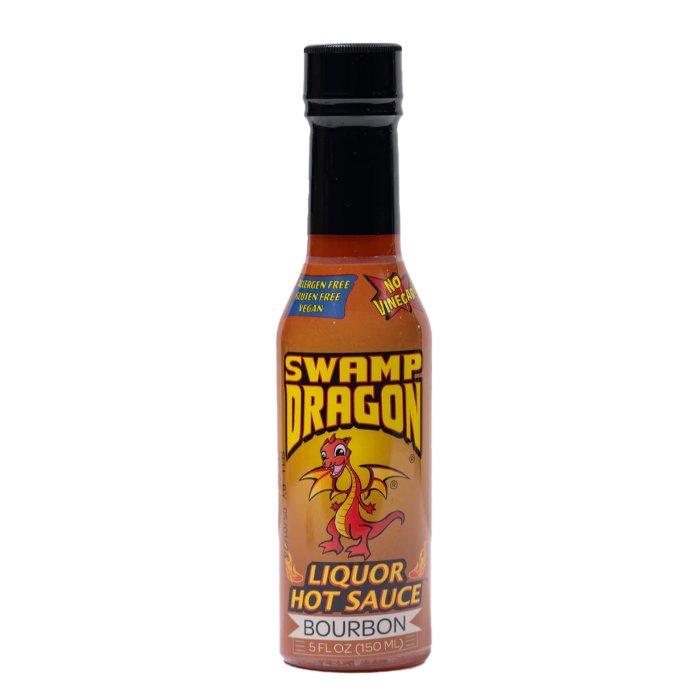 Swamp Dragon Sauce Hot Bourbon 5 Fo – Pack Of 6