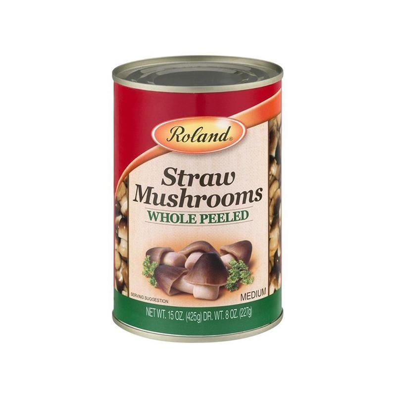 Roland Straw Mushrooms Whole Peeled