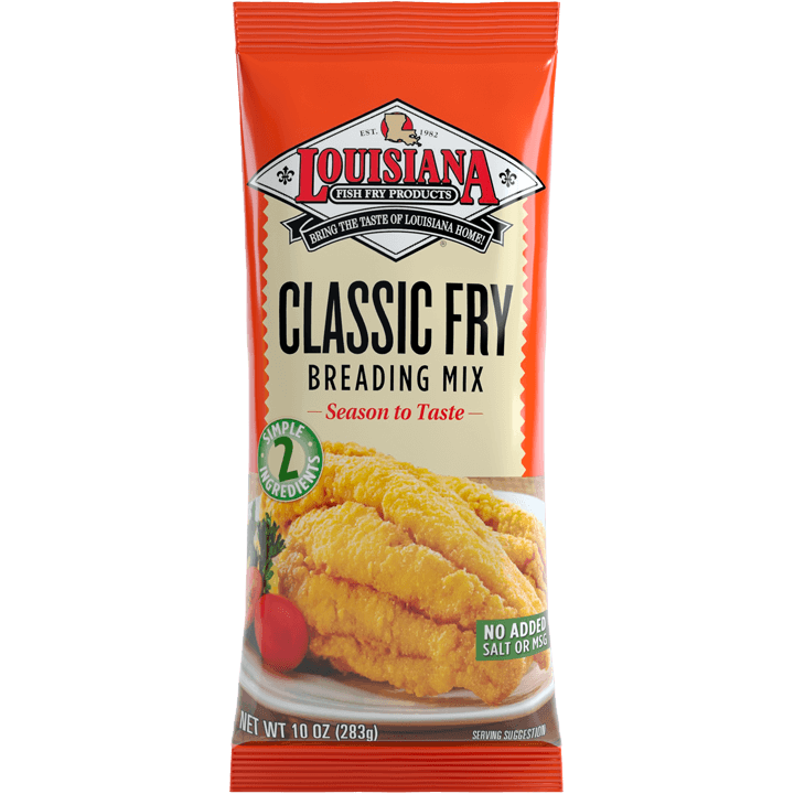 Louisiana Fish Fry – Classic Fry Breading Mix, 10 Oz | Pack of 12